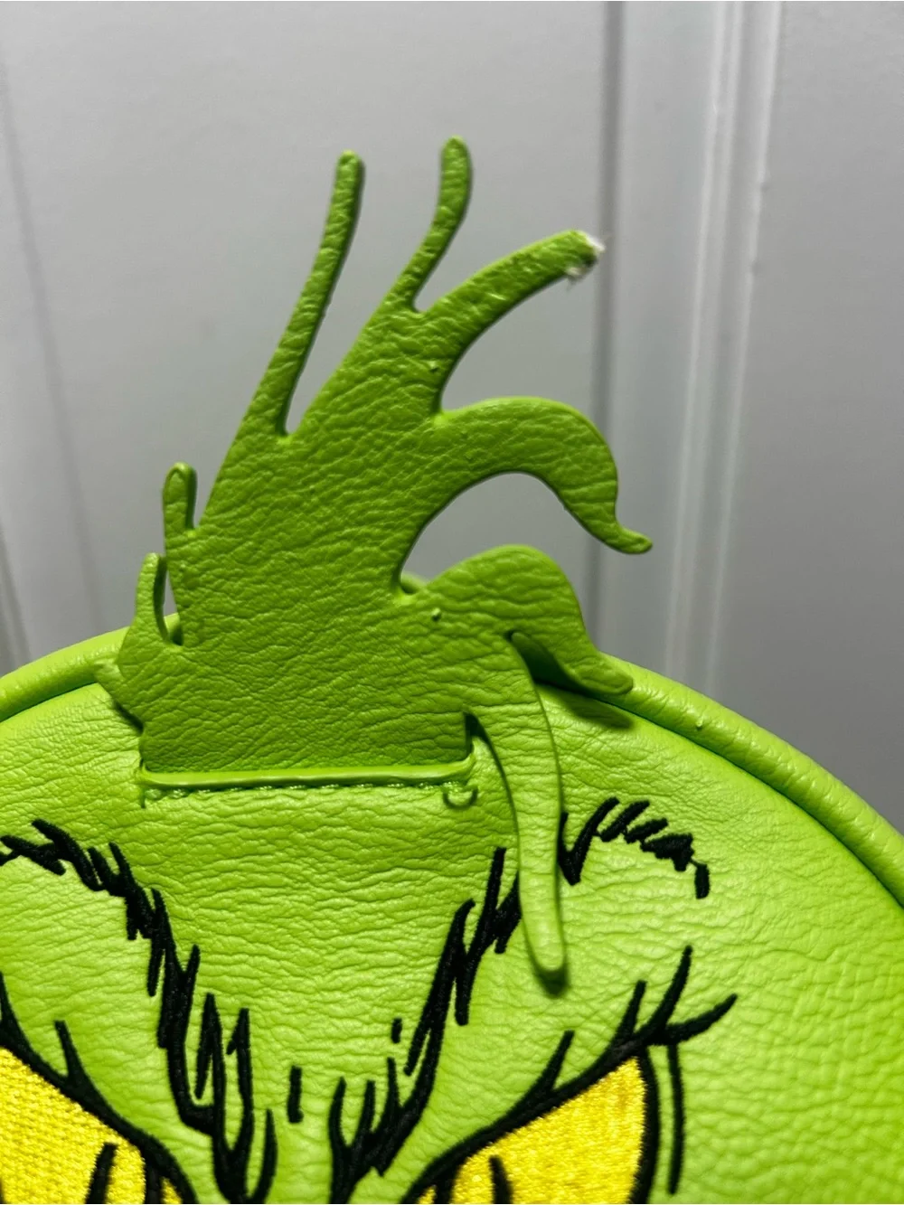 Loungefly The Grinch Green FAUX LEATHER COSPLAY MINI backpack used